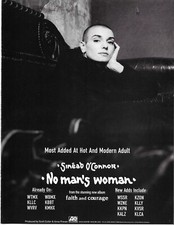 SINEAD O’CONNOR Rare No Man’s 2000 PROMO TRADE AD Poster of Faith MINT 8.5x11
