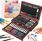 Art Supplies, Deluxe Wooden Art Set Crafts Drawing Painting Kit with 12