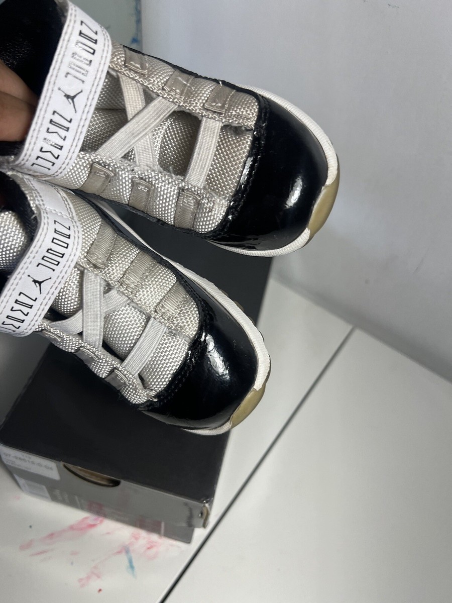 Nike Air Jordan 11 Retro Concord Black, Silver, White Baby Boy Sz 6c | eBay