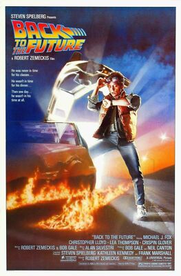 1985 Back To The Future Movie Poster Print 11X17 Marty McFly Doc Brown   