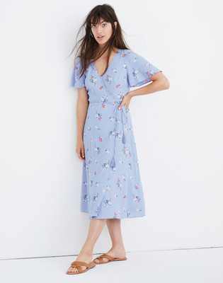 button waist midi dress madewell
