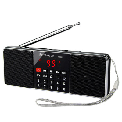 Retekess TR602 Portable Digital AM FM  Stereo Rechargeable RadioMP3 Player Gift