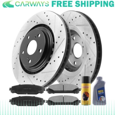 Front E-Coating Brake Rotor and Pad For Lexus RX350 RX450H Toyota Sienna NJ L16