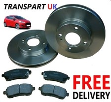 For Ford Fiesta MK7 Front Brake Discs and Pads O.E Quality Petrol Diesel 08-17
