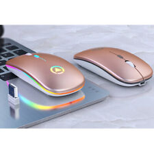 Laptop Mice USB Rechargeable 2.4GHz Wireless Optical Mouse With Colorful lights