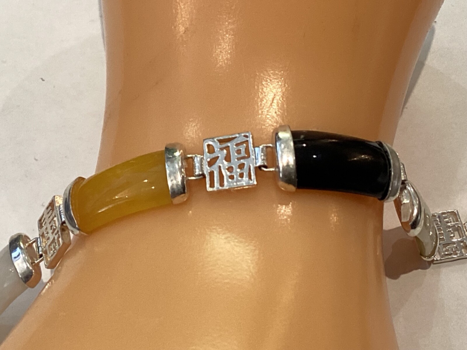 AUTHENTIC SIGNED STERLING SILVER & RECTANGULAR GE… - image 4