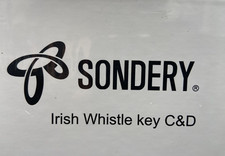Sondery Irish Music Whistle Penny Key of C  D Aluminium Whistle SIACD NEW Seal