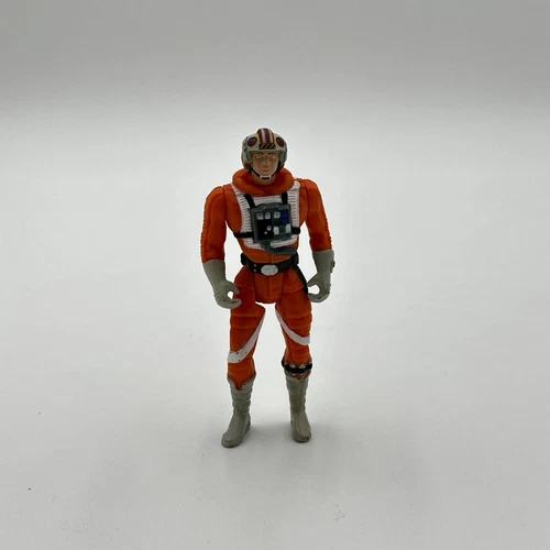 Star Wars Kenner Potf Luke Skywalker X-Wing Short Lightsaber Red Card Action Fig