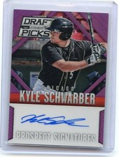 2014 PANINI PRIZM #3 KYLE SCHWARBER AUTOGRAPH 