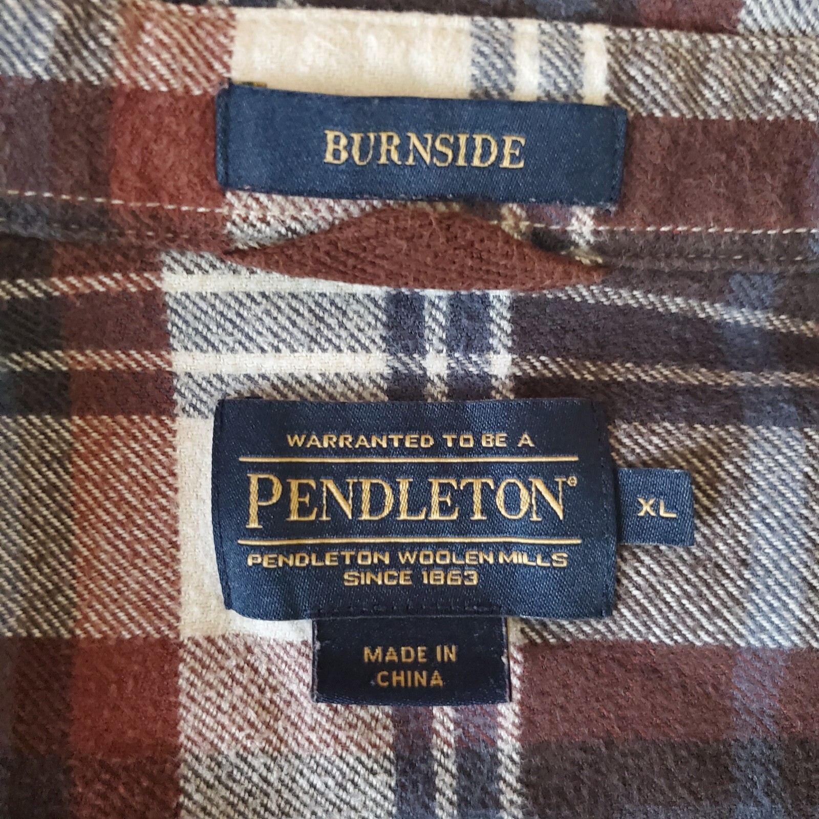 Pendleton Burnside Shirt Flannel Button Down Long… - image 3