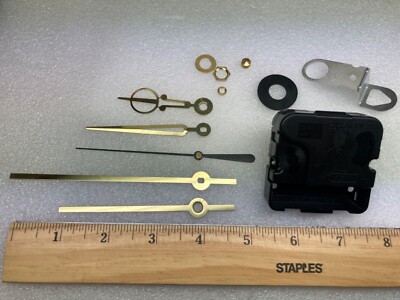 Takane Battery Quartz Clock Movement with Gold hand sets Made in USA