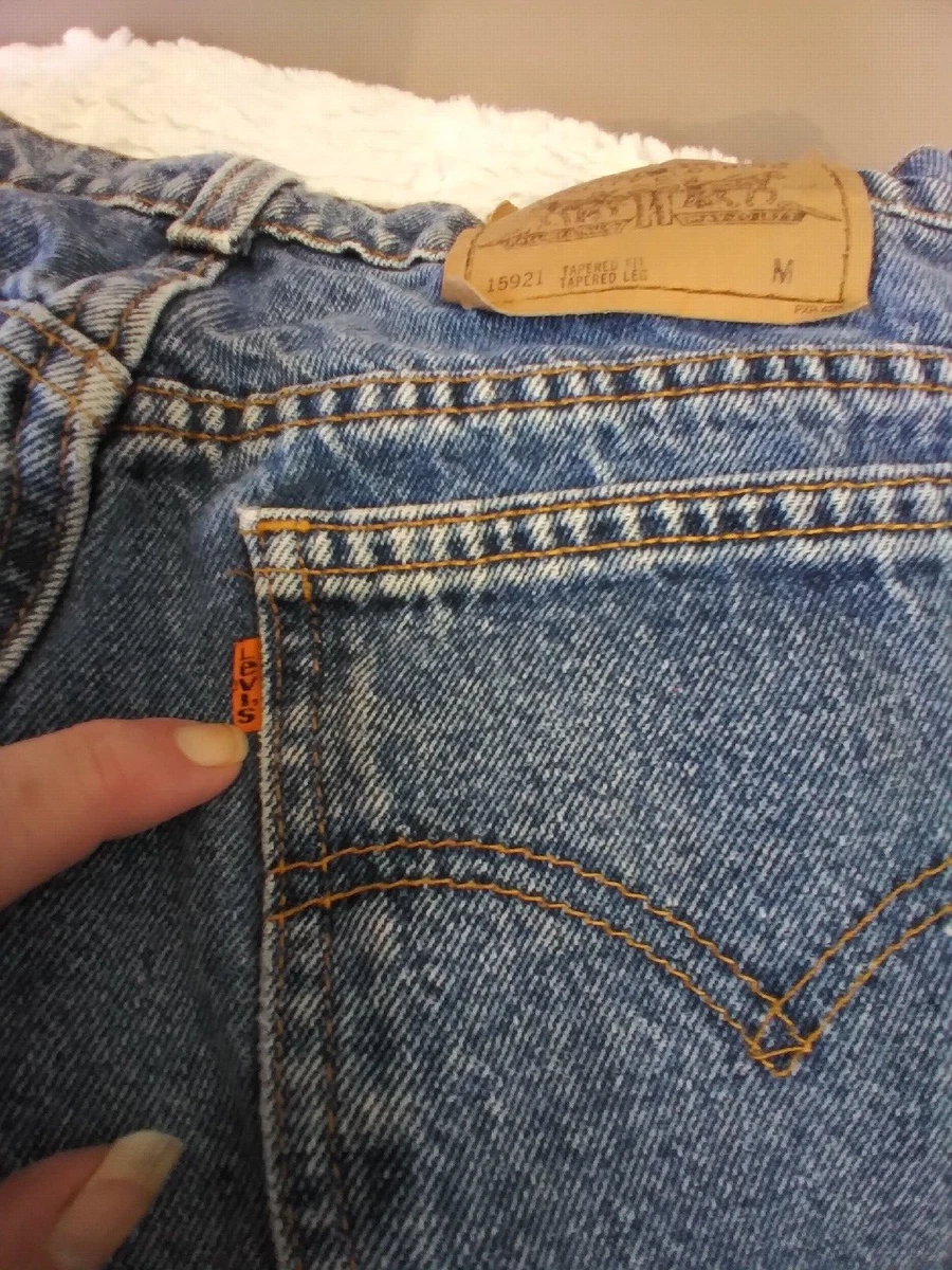Orange tab best sale levis jeans