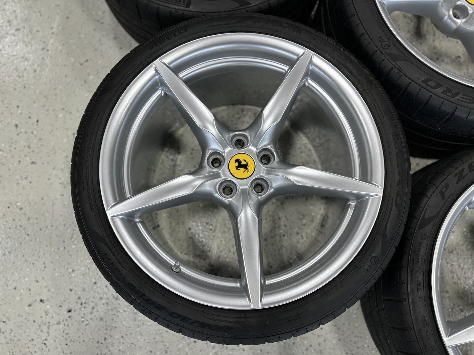 FERRARI 488 20" OEM Wheels Rims + Pirelli Tires EXCELLENT Condition!