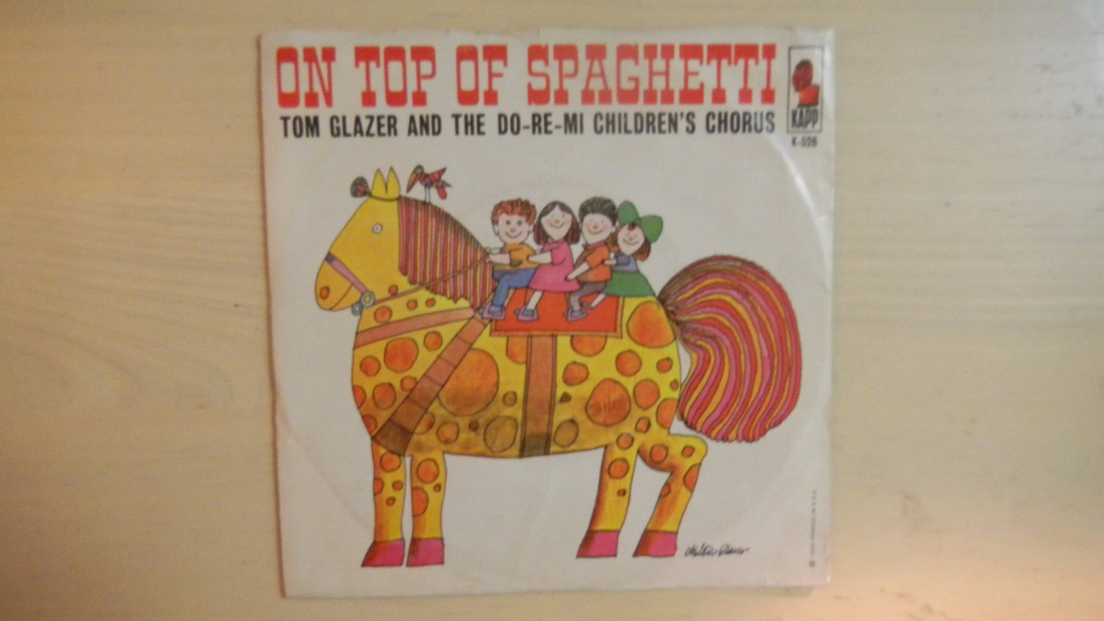 RARE Kapp Records ON TOP OF SPAGHETTI Tom Glazer 45rpm 60s | eBay