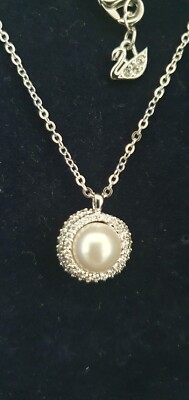 100% Original Swarovski Kette Perle Liebe  Strass Glitzer