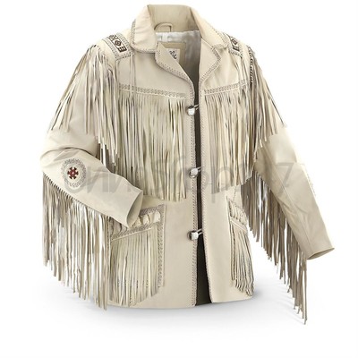 white suede fringe jacket