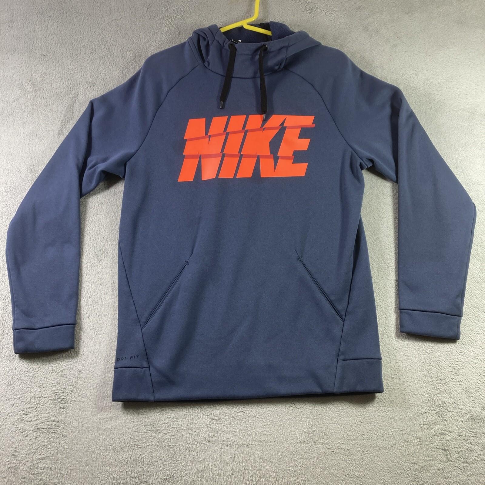 Nike Hoodie Sweatshirt Adult Small Blue Dri-Fit Casual Outdoors Sports READ