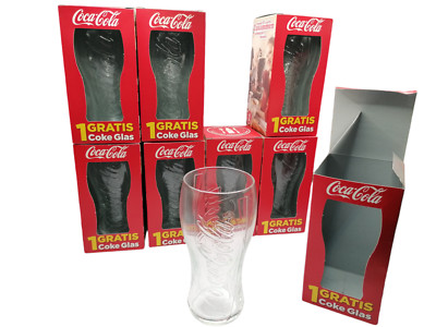Coca Cola Coke Glas/Gläser 8er Set,8x,8Stück, Neu - unbenutzt ca 0,3l