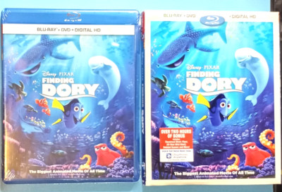 Blu-ray + DVD Disney Pixar FINDING DORY w/ Slipcover Family Kids NEW SEALED !