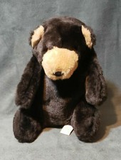 9" Vintage Plush Black Bear Stuffed Animal Dakin Pillow Pets 1982