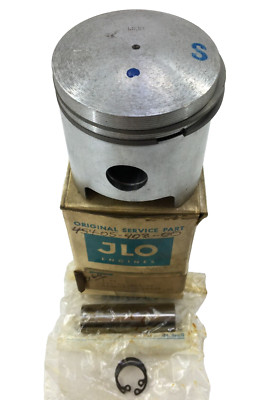 JLO Rockwell 1970 LR440/2 435CC Twin Standard Piston W Rings, Wrist Pin, Clips