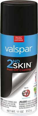 New Valspar 17200 2nd Skin Clear Peel-Off Rubber Coating BLACK - 11 oz.
