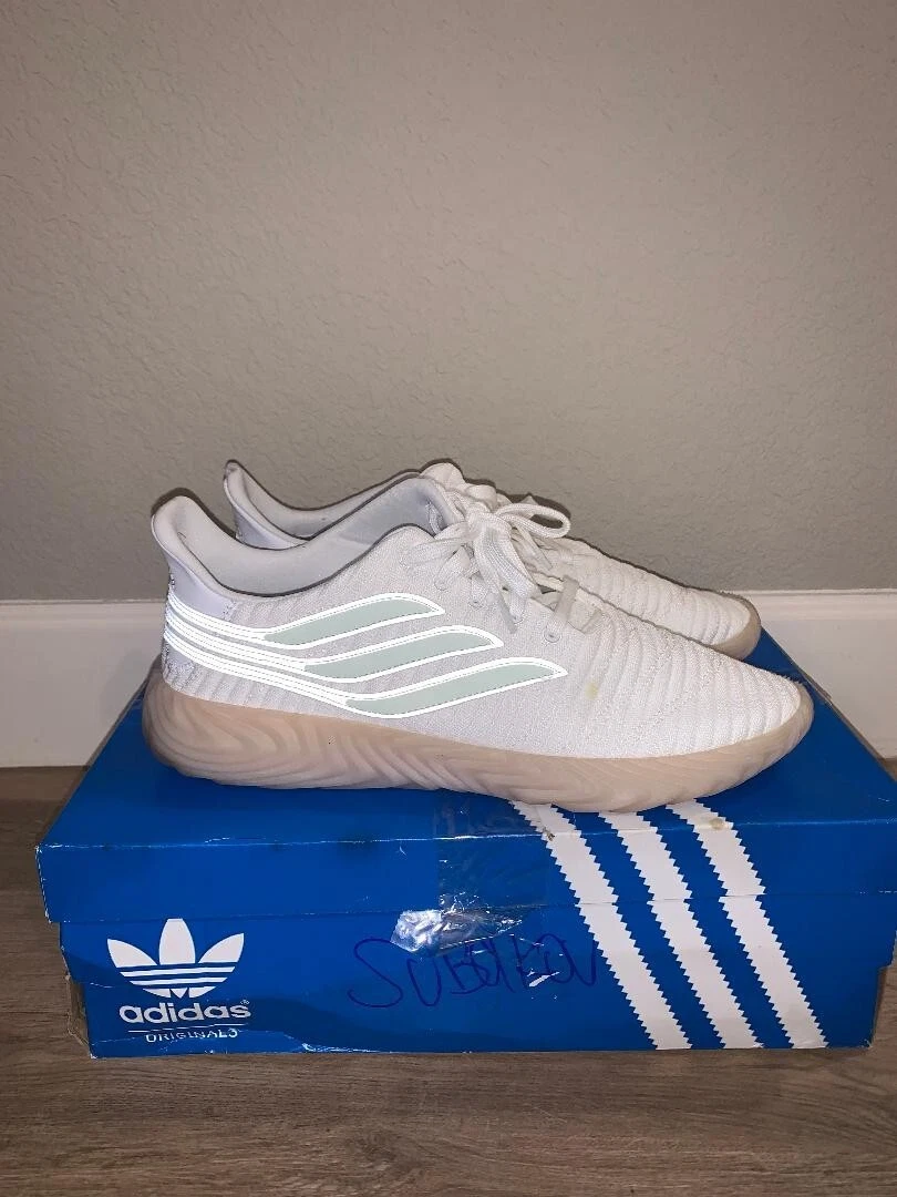 Adidas Sobakov Cloud White Aero Green Mens Size 12 shoes eBay