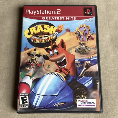 Crash Nitro Kart (Sony PlayStation 2 2003) PS2 Complete CIB CLEAN