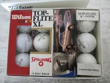 Lot of 12 NEW Golf Balls, Wilson, Top-Flite, Maxfli 
