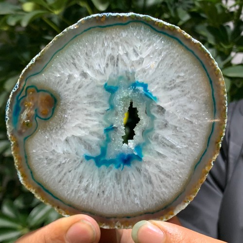 105G Natural Beautiful Agate Geode Druzy Slice ExtraLarge Gemstone - 第 8/14 張圖片