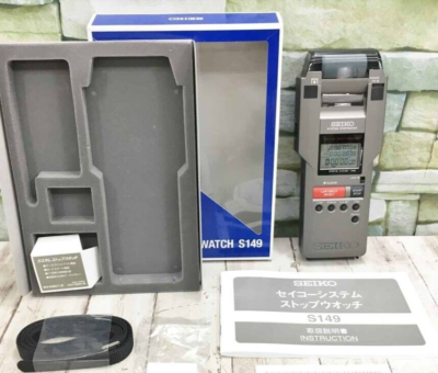 SEIKO SVAS013 Stop Watch S149 Printer Quartz Sports Track Gray