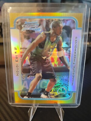 2003-2004 Bowman Chrome Gold Refractor Ndudi Ebi #116 (Missing Serial)