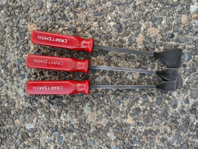 CRAFTSMAN USA GASKET SCRAPERS 3pc 43287, 43289, 43292 for sale online