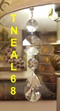 Special 6 REAL CRYSTALS Magnetic Teardrop Pear Shape Wedding Chandelier AAA