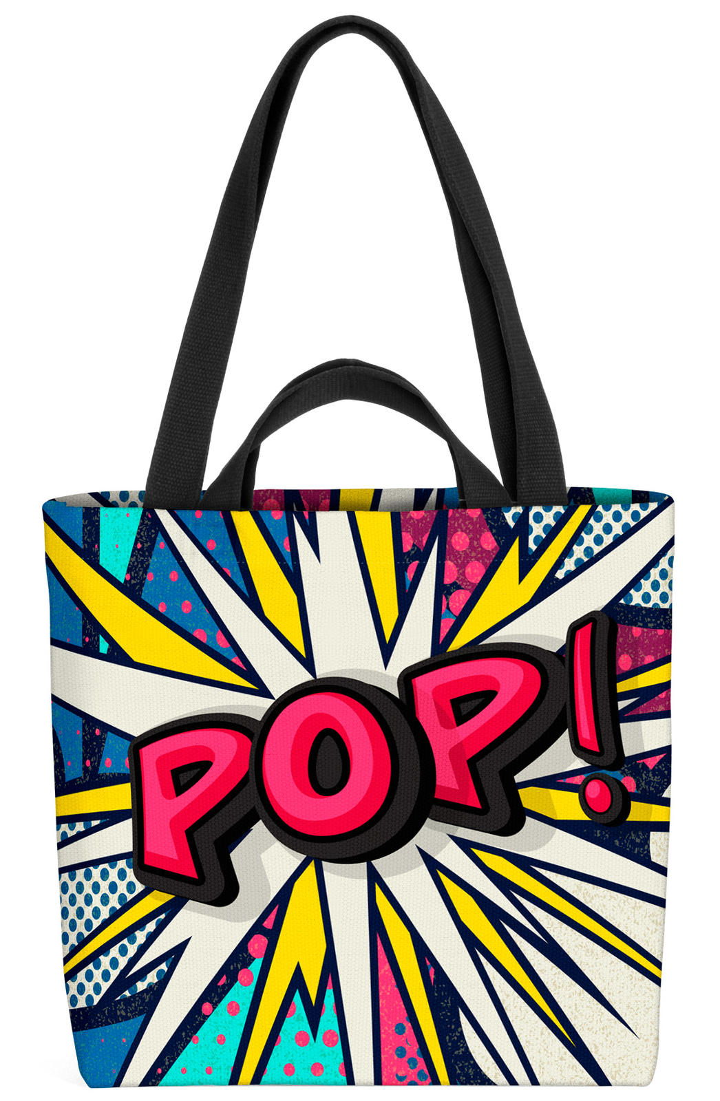 Pop! Pop Art Comic Retro Tasche Superhelden Kunstwerk Wandbild Poster Dekoratio