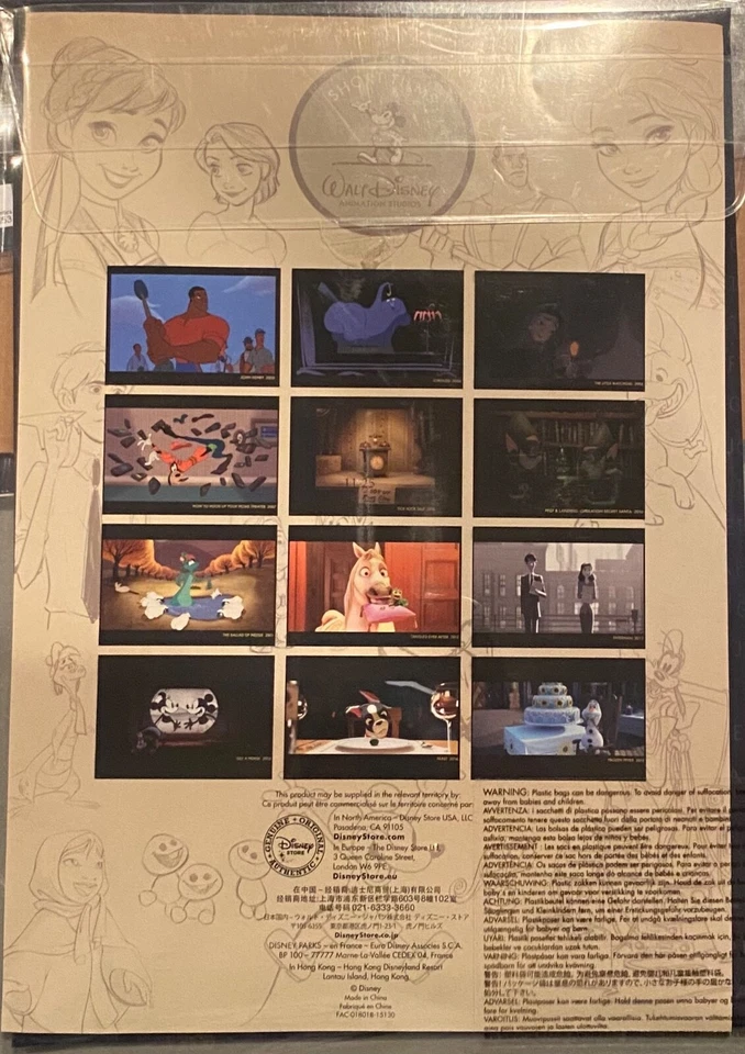 RARO! JUEGO LITOGRAFÍA COLECCIÓN CORTOMETRAJES DISNEY D23 300 HECHO CONGELADO ENREDADO Foto 3 de 3
