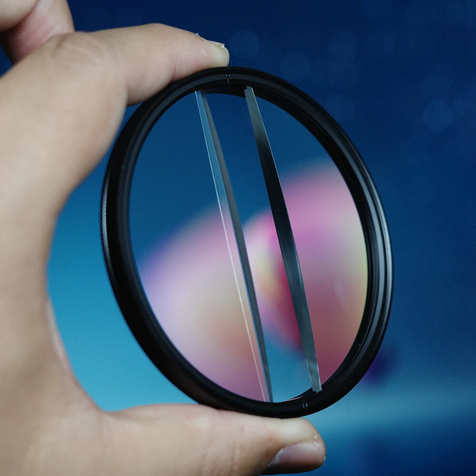Prism Double Glass Split Diopter Blur Zoom Center Special Effect Camera Filter - Image 2 of 4