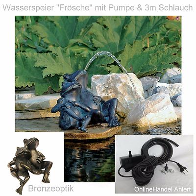 Teich Pumpe Wasserspeier Frosch Gartenteich Springbrunnen Garten Figur Frosche Ebay