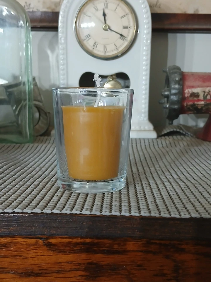 Beeswax Cinnamon Scented Votive Candles, 8 pack - Image 3 of 4