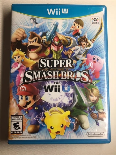 Super Smash Bros. Nintendo Wii U 2014 Brothers WiiU Complete With Manual
