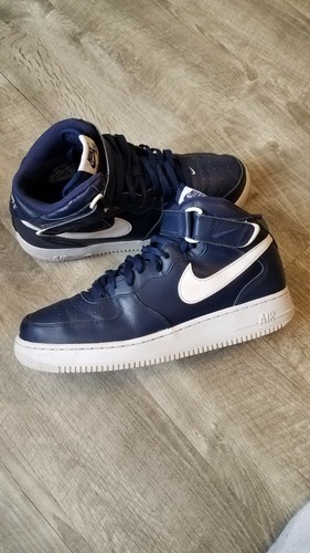 navy blue air force 1 mid