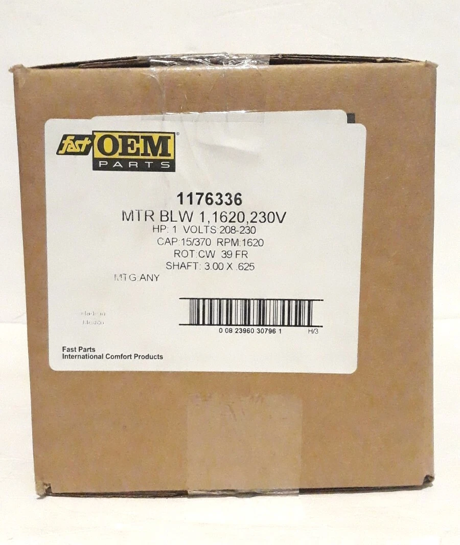 Genteq Blower Motor International Comfort Products 1176336 1 HP  