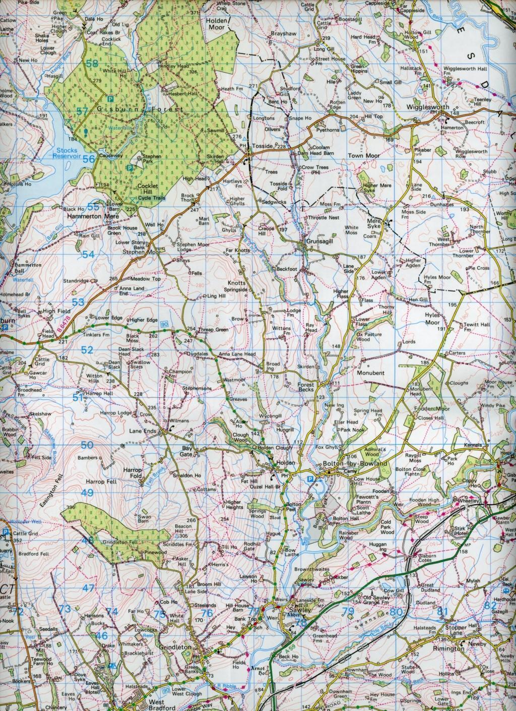 Thumbnail - Blackburn & Burnley, Clitheroe & Skipton | Ordnance Survey |