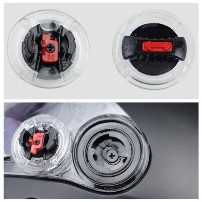 For LS2 FF386 Visor Screws Motorcycle Motorbike Helmet Round Attachment Clips