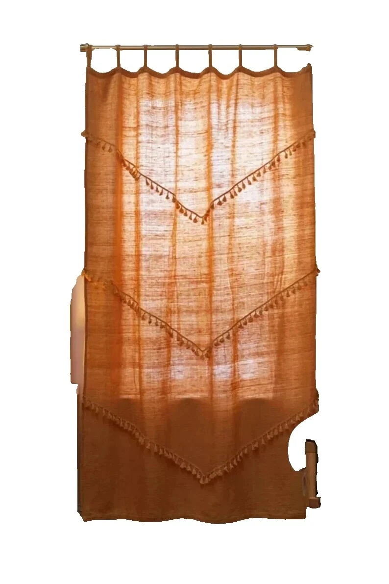 Cortinas de ventana de ganchillo de algodón