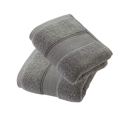 700GSM 100% Cotton Grey 2-Piece Hand Towels Set  
