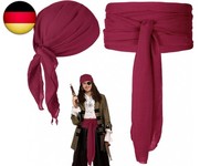 Piraten KostüM ZubehöR Set, PiratenkostüM Herren Damen, Piraten SchäRpe GüRtel &