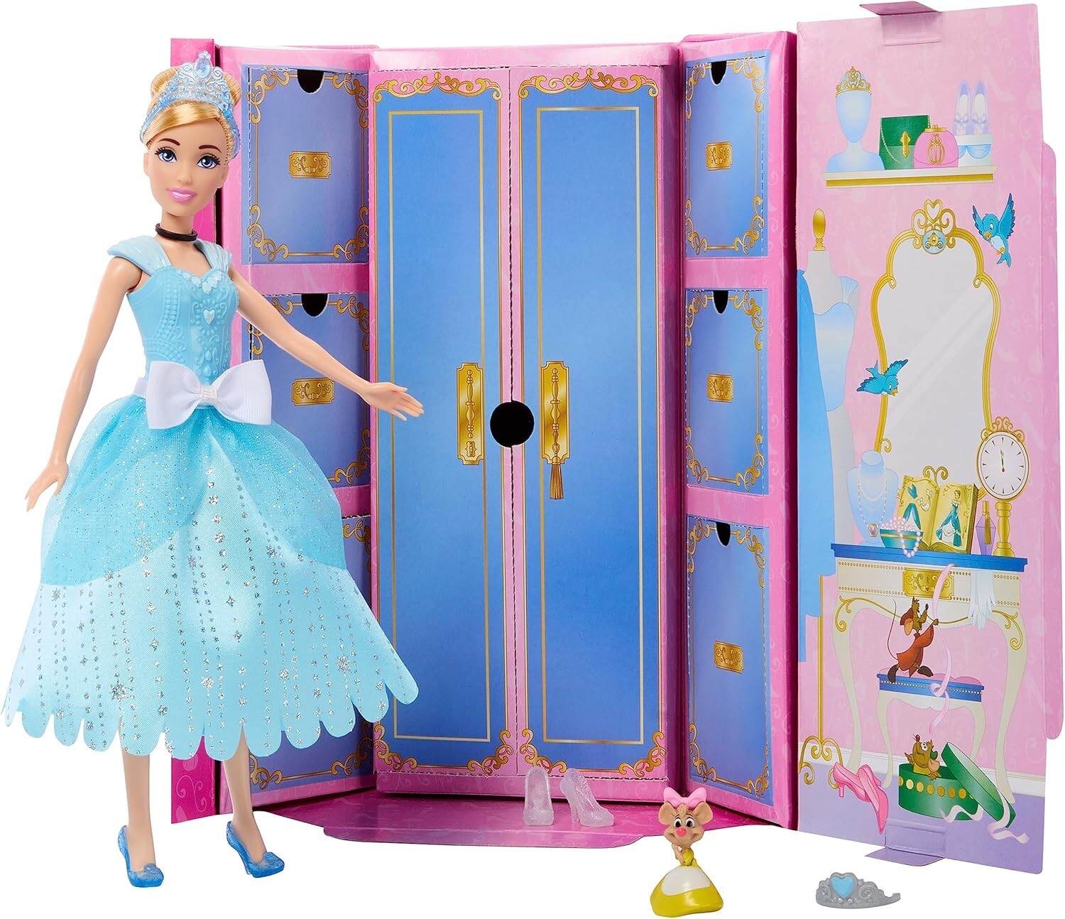 Poupée Cendrillon Disney Princesses et ses surprises royales pour enfants dès 3 ans