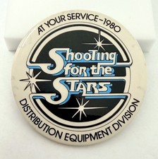 General Electric (GE) Vintage Pin 1980 Pinback Button Distribution Equipment