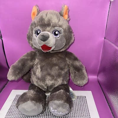 Build A Bear Violet the Wolf Great Lodge Plush Stuffed Animal BABW 15'' So Cute!